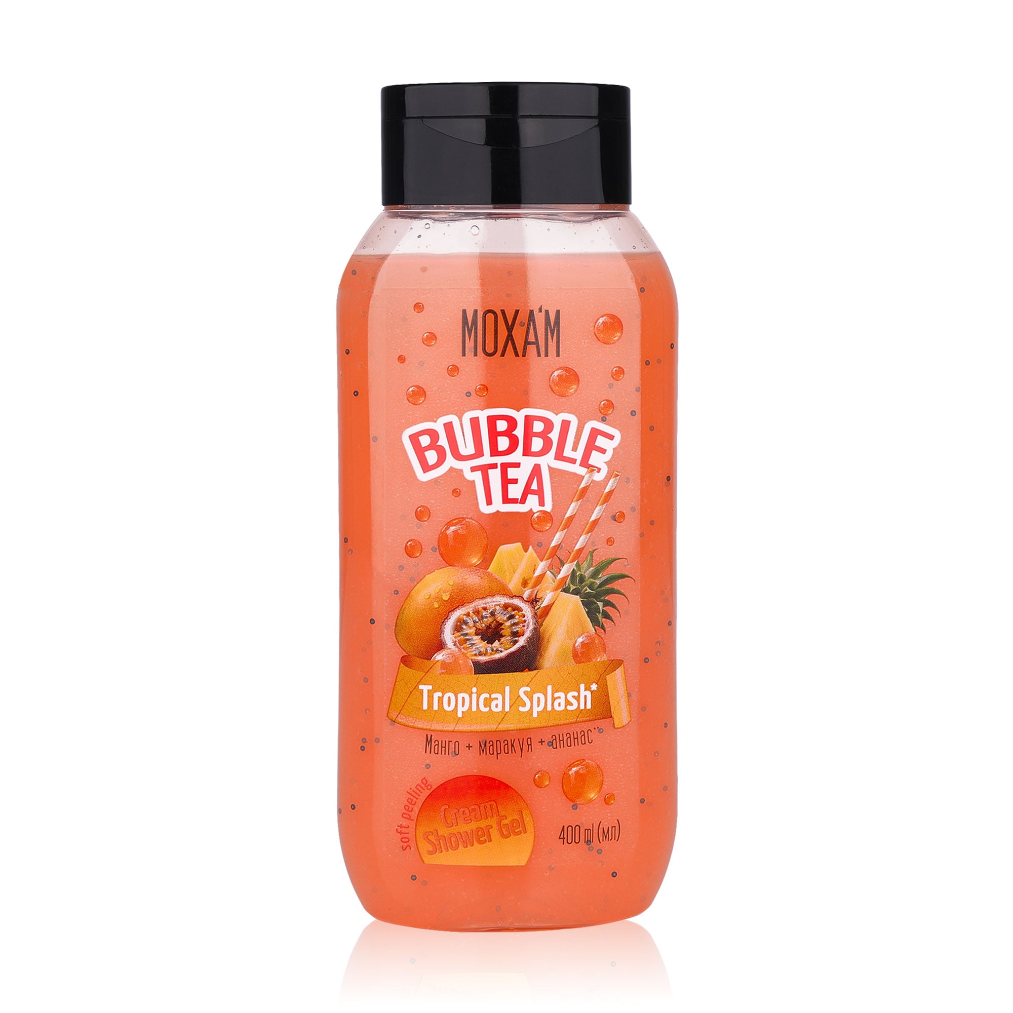 Крем-гель для душу Moxa'm Tropical Splash Bubble Tea жіночий, 400 мл